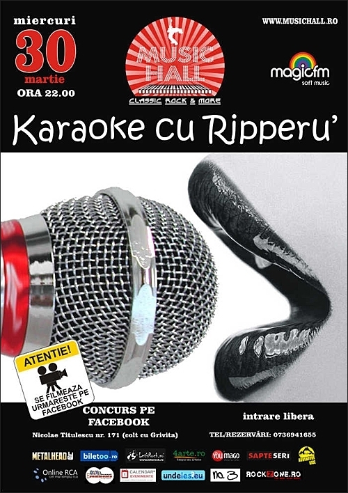 KARAOKE CU RIPPERU in Music Hall