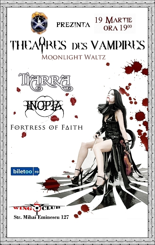 Stay Metal Forever prezinta Theatres Des Vampires live in Bucuresti