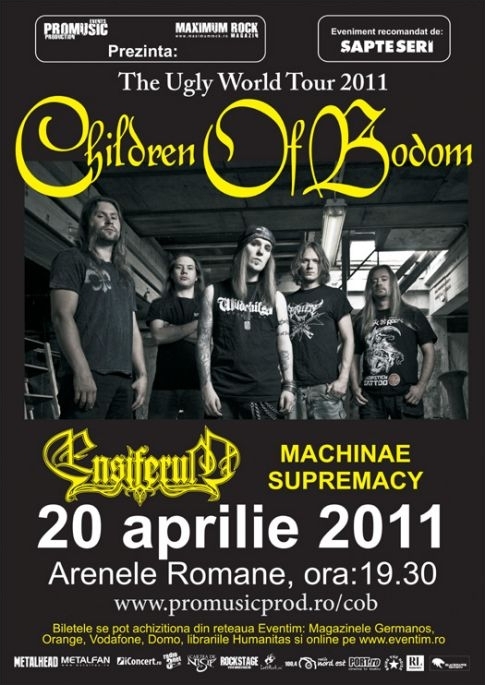 Children Of Bodom, Ensiferum, Machinae Supremacy la doar doua zile distanta (program)