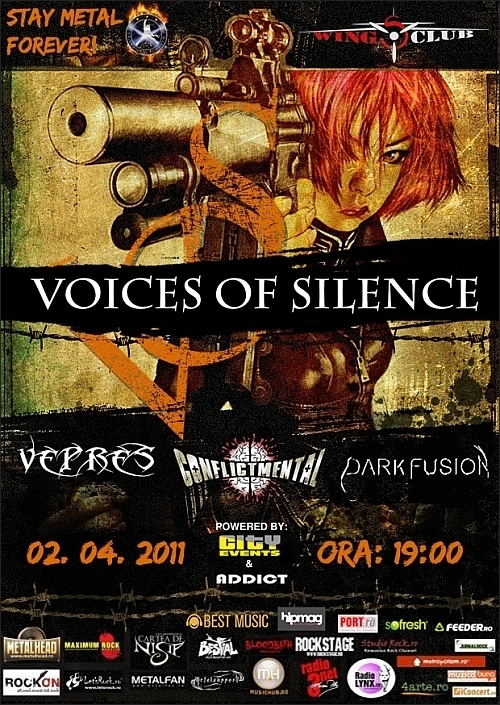 Concert Voices of Silence, Vepres, Conflict Mental si Dark Fusion in Wings Club