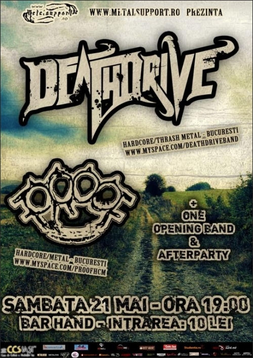 Concert DEATHDRIVE si PROOF in Bar HAND din Iasi