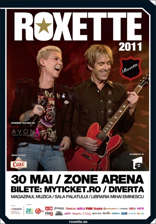 Concert Roxette la Zone Arena - VH2 si Magnolia in deschidere