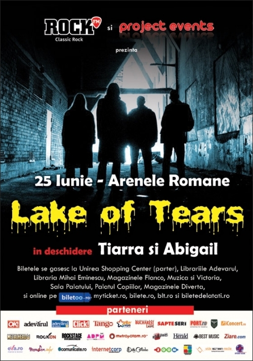 Concertul Lake of Tears: detalii acces