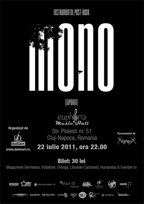 Concert MONO in Euphoria Music Hall din Cluj-Napoca