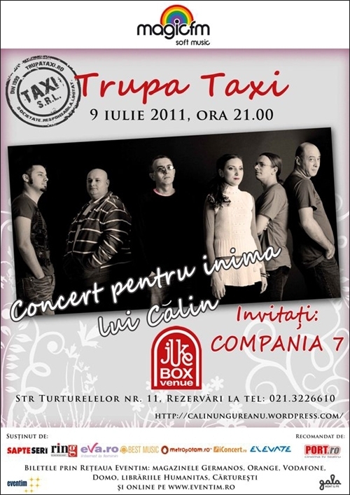 Concert caritabil Taxi in Jukebox Venue