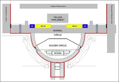 Primul concert Bon Jovi in Romania, in Piata Constitutiei