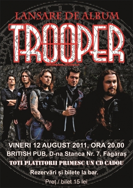 Concert Trooper in British Pub din Fagaras