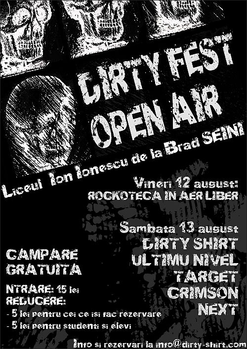 Dirty Fest Open Air Seini 12-13 august 2011