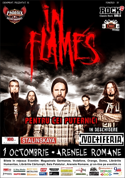 Noctiferia va canta in deschiderea concertului In Flames