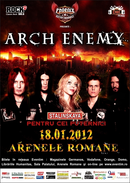 Pana pe 1 septembrie, bilete ieftine la Arch Enemy