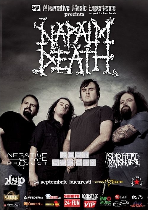 Mai putin de o saptamana pana la concertul Napalm Death