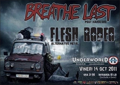 Concert Breathelast si Flesh Rodeo in club Underworld