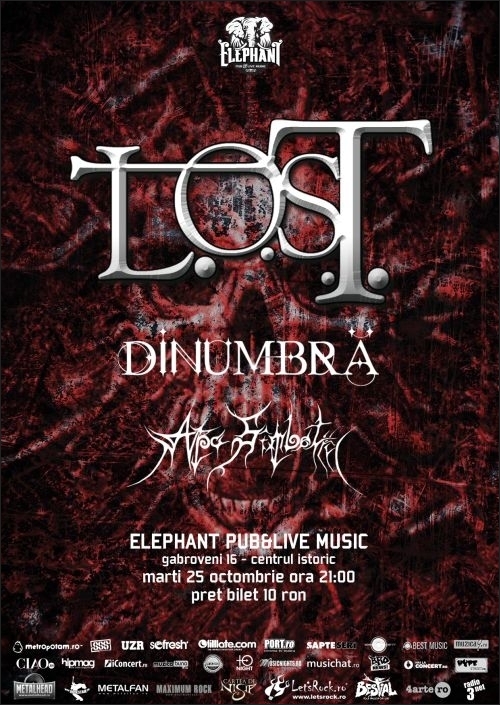 Concert L.O.S.T., Apa Simbetii si DinUmbra in Elephant Pub