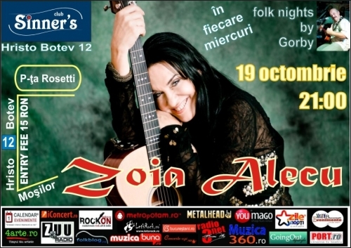 Concert Zoia Alecu in Sinner's Club