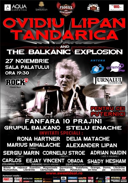 2 zile pana la concertul Ovidiu Lipan Tandarica and The Balkanic Explosion