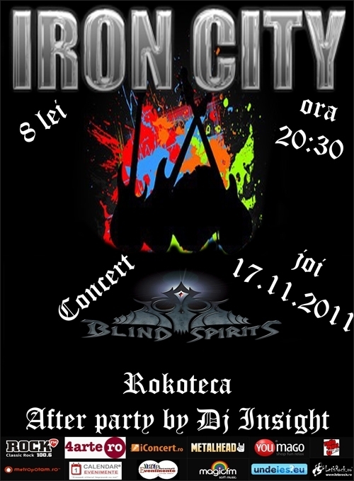 Concert Blind Spirits in club Iron City