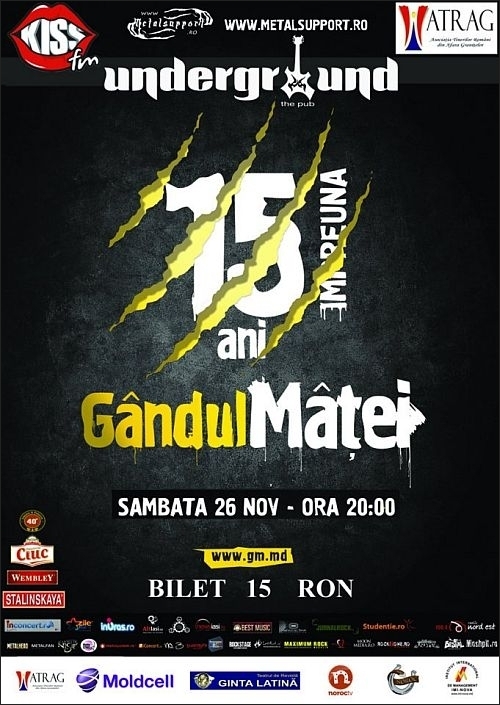 Concert Gandul Matei in Underground Pub din Iasi