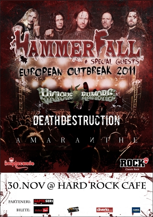 Concert Hammerfall in Hard Rock Cafe