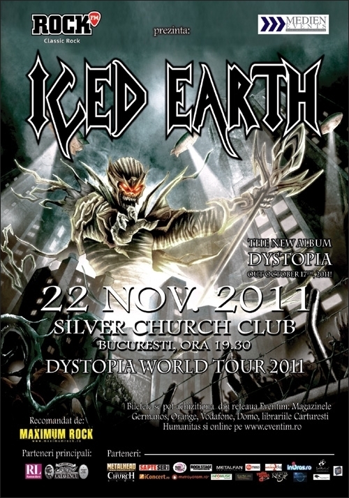 Concert ICED EARTH in Silver Church Club