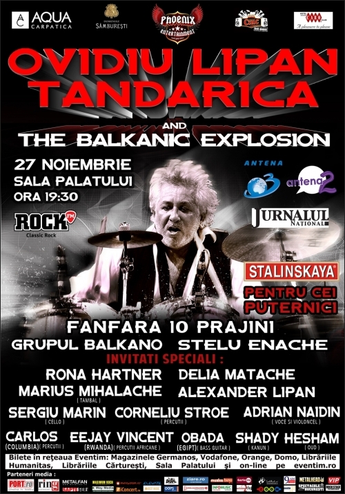 Concert Ovidiu Lipan Tandarica and the Balkanic Explosion la Sala Palatului