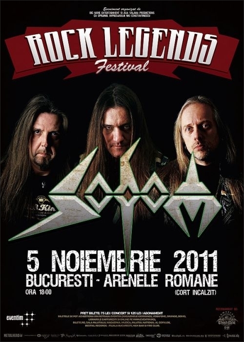 Concert Sodom la Rock Legends editia I in Arenele Romane