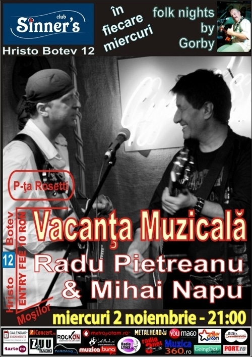 Concert Vacanta Muzicala in Sinner's