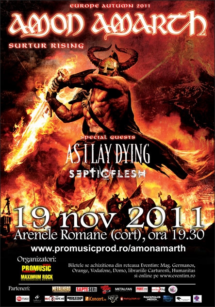 Doar doua zile pana la Amon Amarth, As I Lay Dying si Septic Flesh