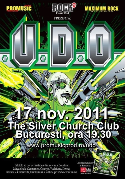 Mai sunt doua saptamani pana la concertul U.D.O. din The Silver Church