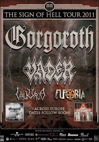 rupele EUFOBIA, VADER, GORGOROTH si VALKYRJA - THE SIGNS OF HELL TOUR 2011