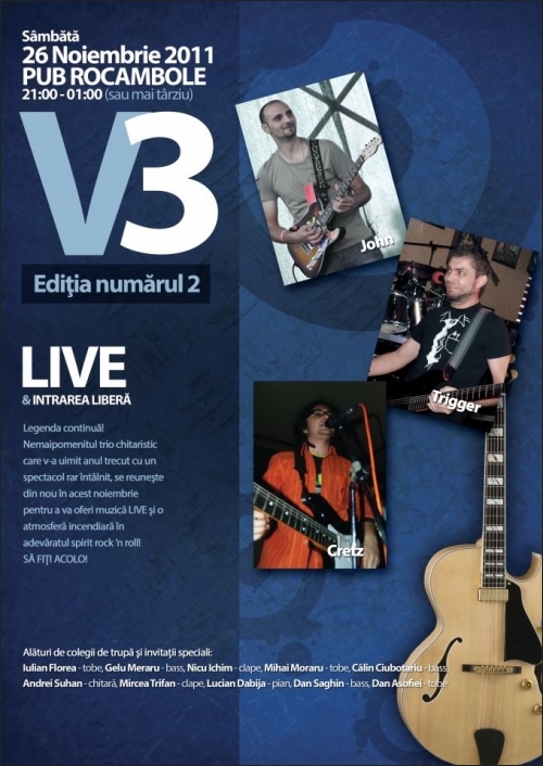 V3 Editia numarul 2 in Pub Rocambole Vaslui