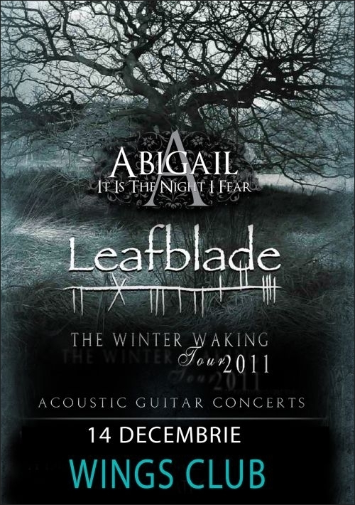 Concert Abigail si Leafblade in Wings Club din Bucuresti