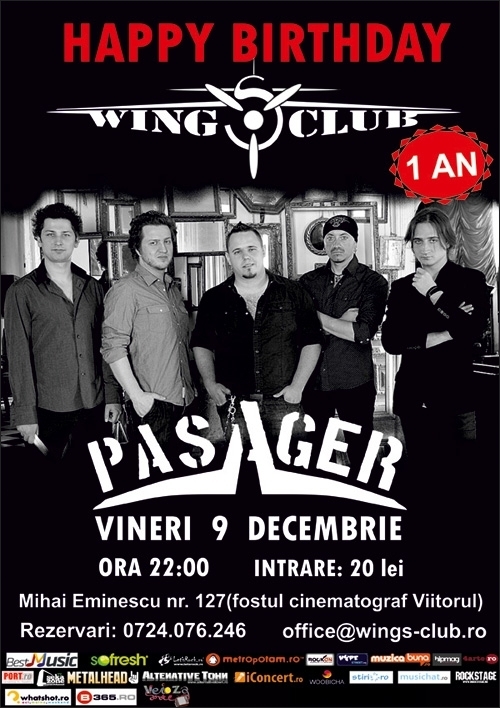 Concert Aniversar Wings Club - Day 1 cu trupa Pasager