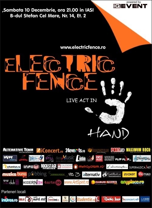 Concert Electric Fence in club Hand din Iasi