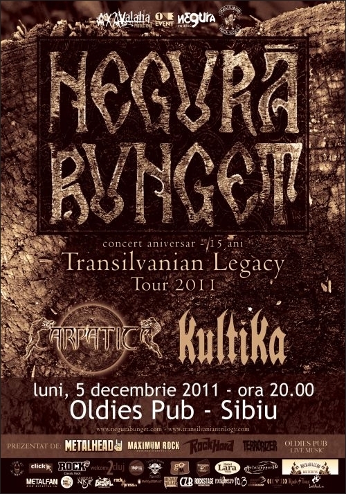 Concert Negura Bunget, Carpatica si Kultika in Oldies Pub Live Music din Sibiu