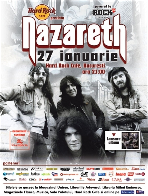 Nazareth live in Hard Rock Cafe – se suplimenteaza biletele cu loc