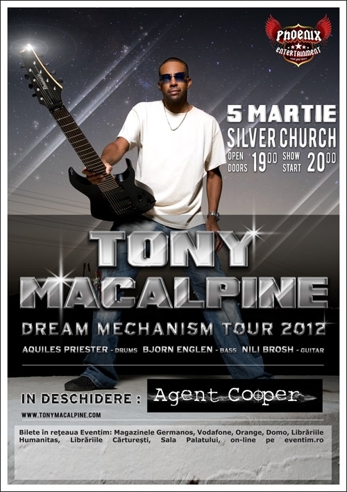 Agent Cooper vor canta in deschiderea Tony MacAlpine la Bucuresti