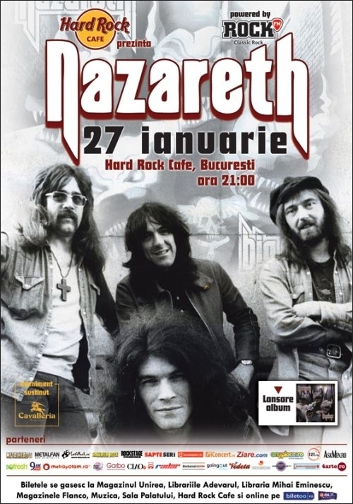 NAZARETH - live in Hard Rock Cafe pe 27 ianuarie 2012