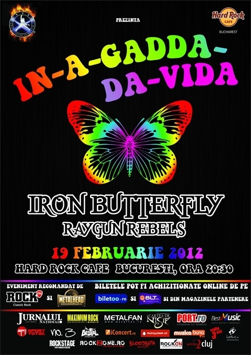 Concert Iron Butterfly si Raygun Rebel