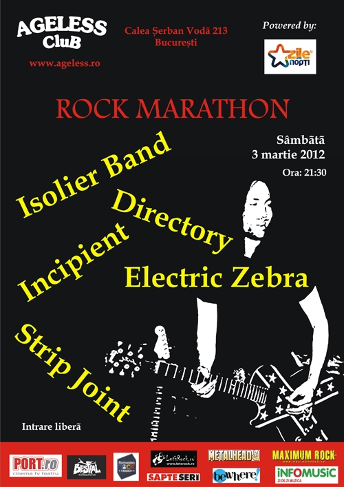 Concert Directory, Incipient, Isolier Band, Strip Joint si Electric Zebra