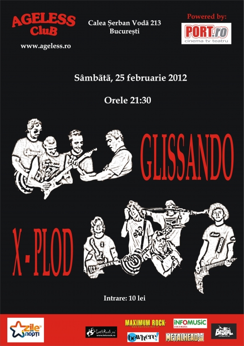 Concert Glissando si X-plod in Ageless Club