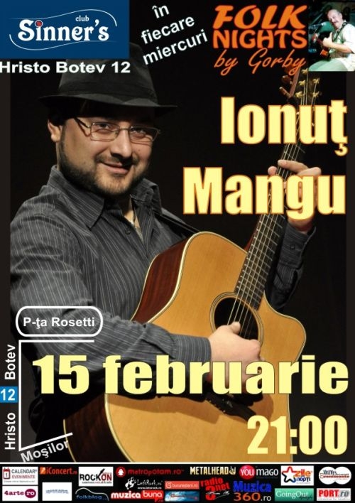 Concert Ionut Mangu la Folk Nights By Gorby in Sinner's Club