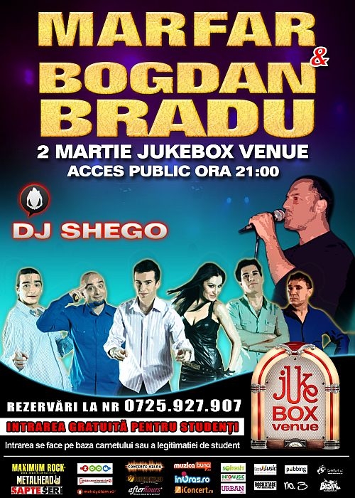 Concert Marfar si Bogdan Bradu in Jukebox Venue