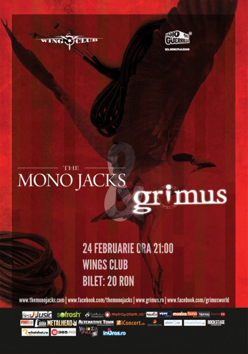 Concert The Mono Jacks si Grimus in Wings Club