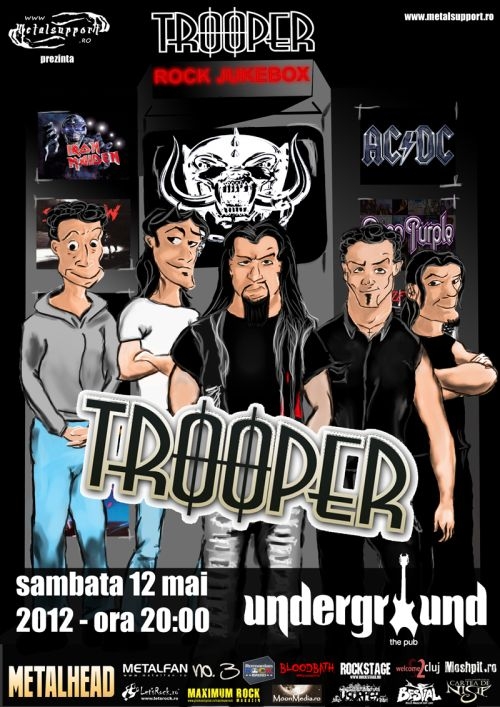 Concert Trooper in Undergorund Pub din Iasi