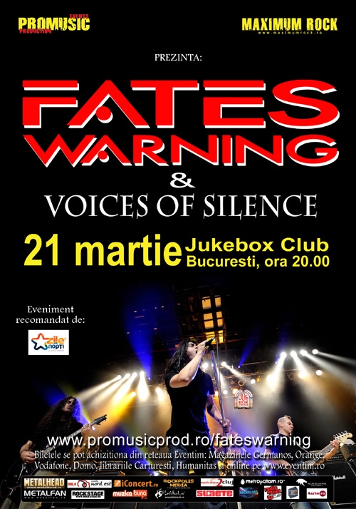 Fates Warning - Ultimele bilete la pret promotional