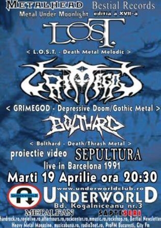 L.O.S.T., Grimegod, Bolthard (Metal Under Moonlight XVII, 19.04.2005)