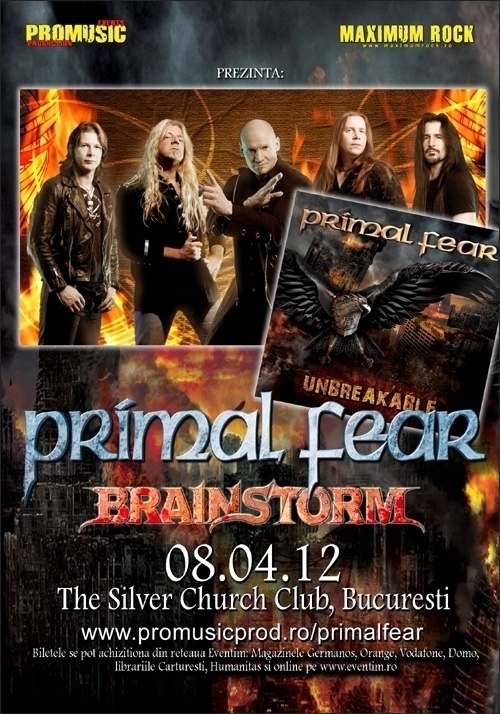 Primal Fear - Brainstorm: Noi iti platim biletul la acest concert!