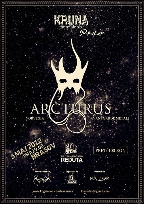 ARCTURUS la KRUNA Pratar in sala de teatru Reduta din Brasov