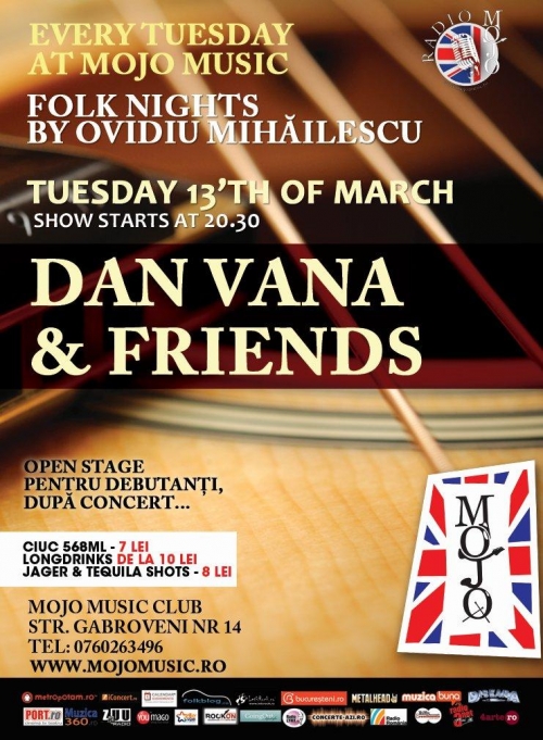 Concert Dan Vana in Mojo Club