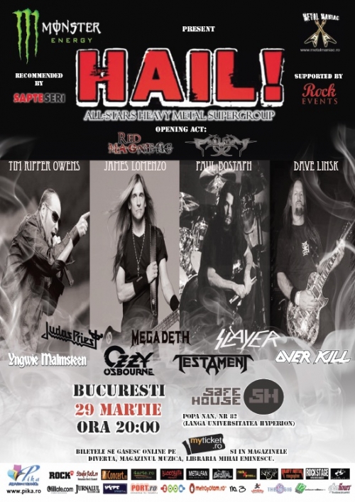 Concert HAIL la Bucuresti - line-up final